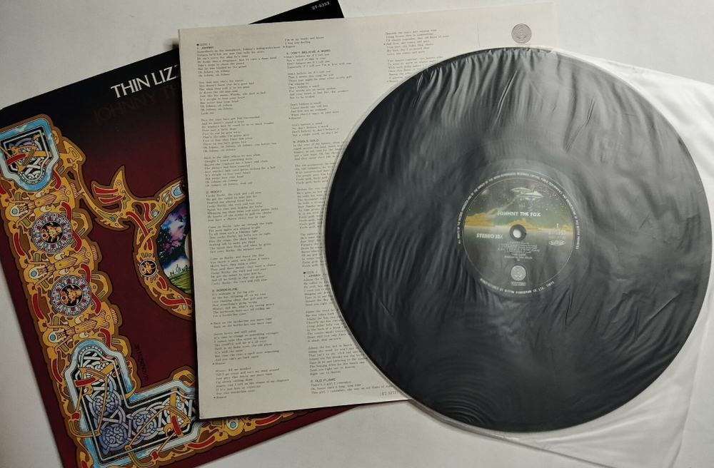 Винтажная виниловая пластинка LP Thin Lizzy Johnny The Fox (Japan 1980)