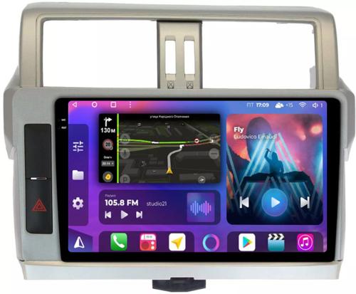 Магнитола для Toyota Land Cruiser Prado 150 2014-2017 - FarCar BM347/531M-2K монитор 10.36" 2K QLED на Android 14, Быстрая, CarPlay, 4G SIM-слот