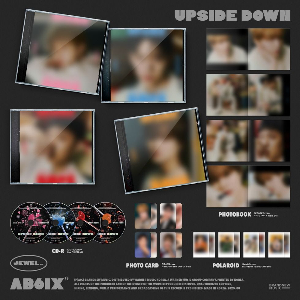 Альбом AB6IX - UPSIDE DOWN 10th EP Album JEWEL 4 Version SET