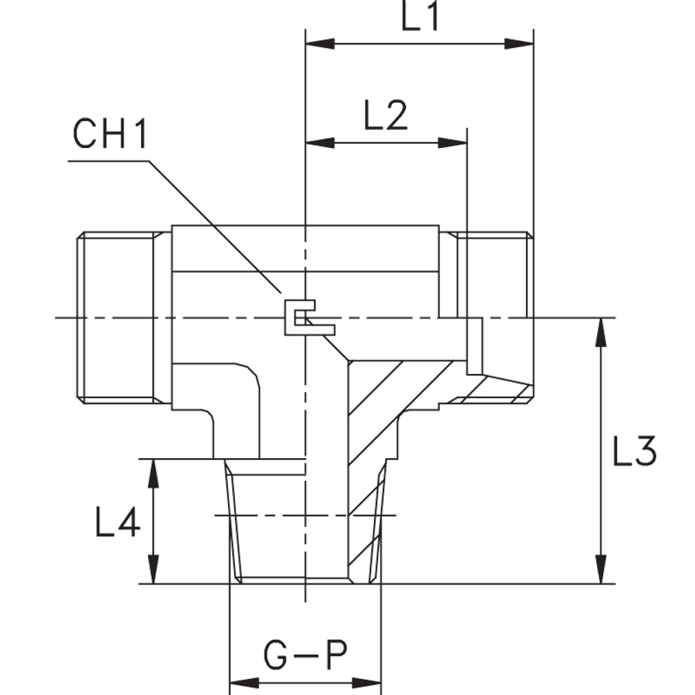 Штуцер FTC DL22 BSPT 3/4 (корпус)