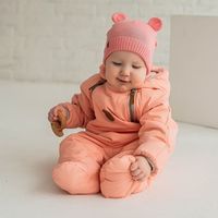 Шапка хлопковая «Роза» на завязках 0+