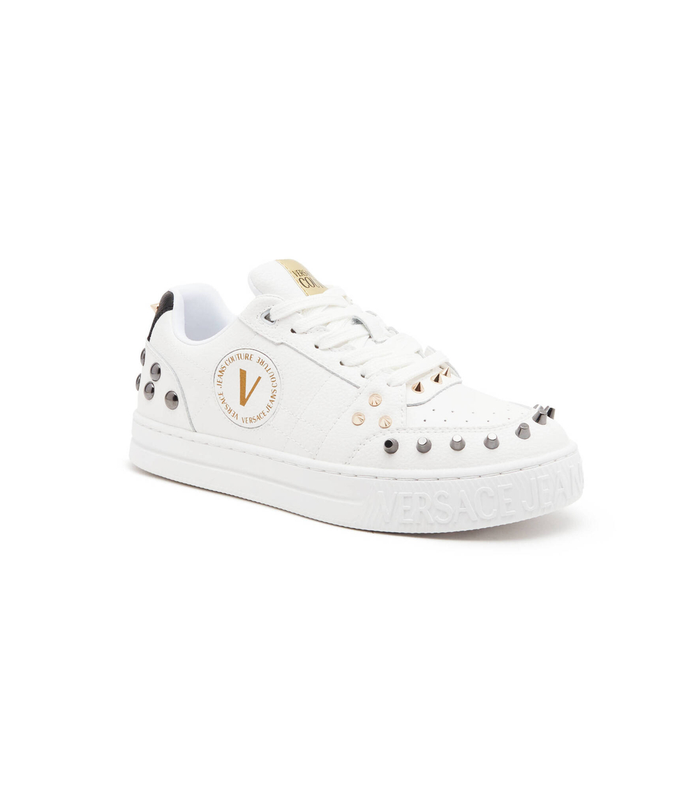 Кожаные кроссовки Versace Jeans Couture - белый(75VA3SKCZP318)
