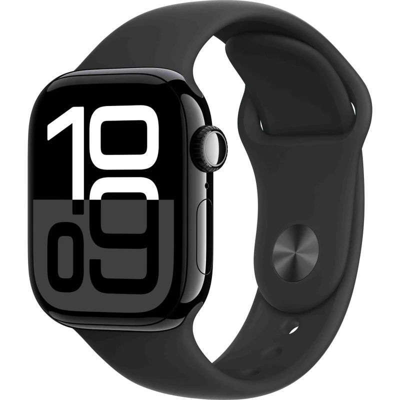 Умные часы Apple Watch Series 10 42mm Aluminum Case Jet Black with Black Sport Band S/M