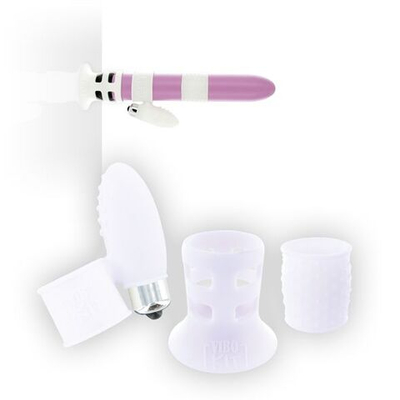 Набор белых насадок на вибратор Vibrator Upgrade Kit (Цвет: белый)