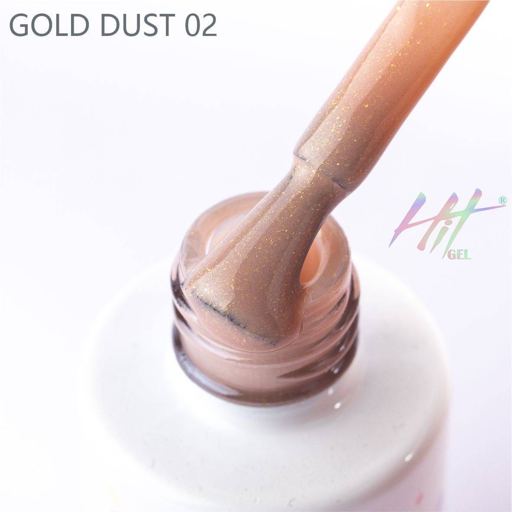 Гель-лак ТМ "HIT gel" №02 Gold dust, 9 мл