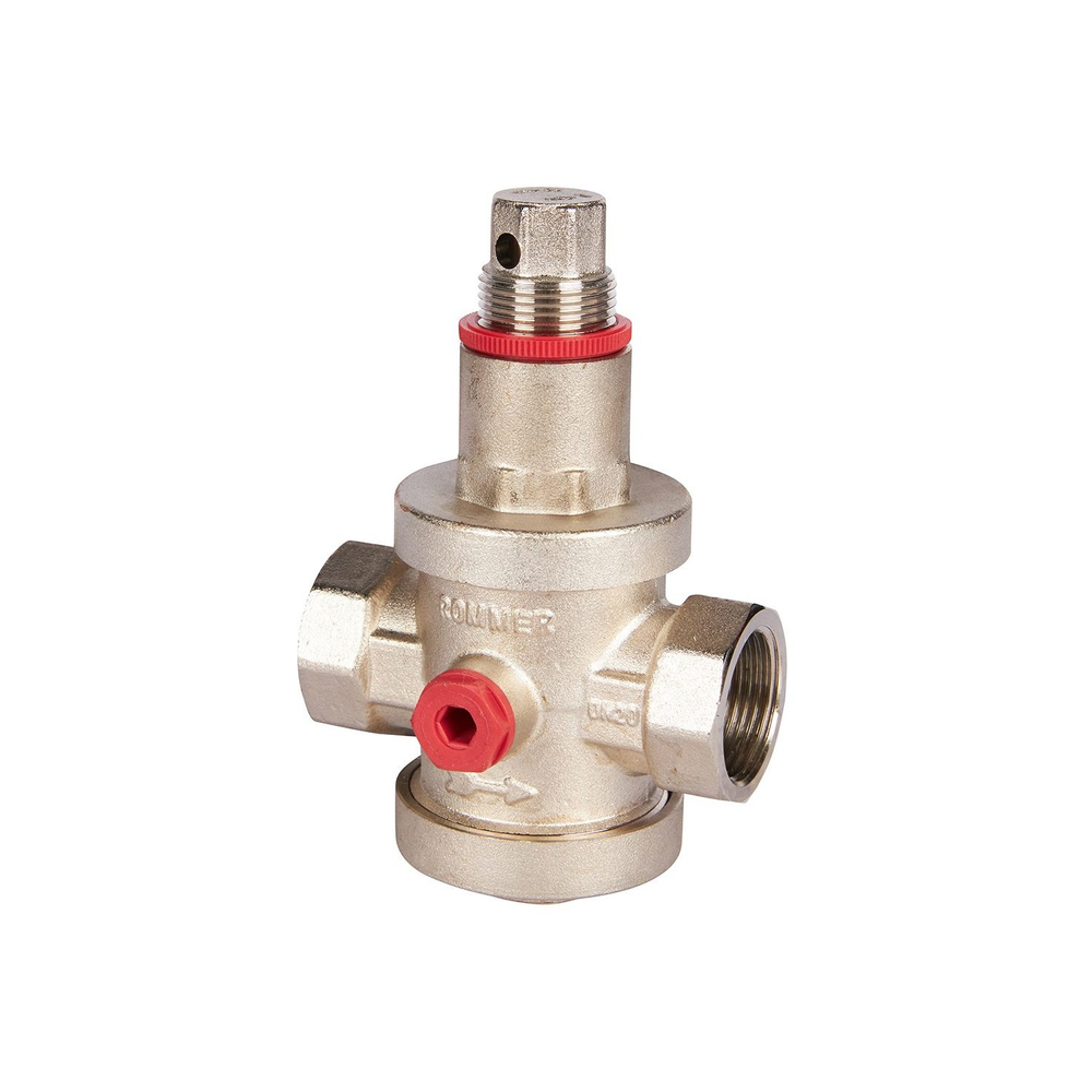 Регулятор давления поршневой ROMMER - 3/4" (ВР/ВР, PN25, Tmax 100°C, настройка 1-6 бар)