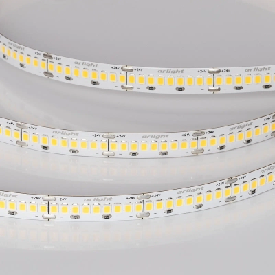 Лента ULTRA-A288-10mm 24V Warm3000 (17 W/m, IP20, 5m) (Arlight, высок.эфф.200 лм/Вт)