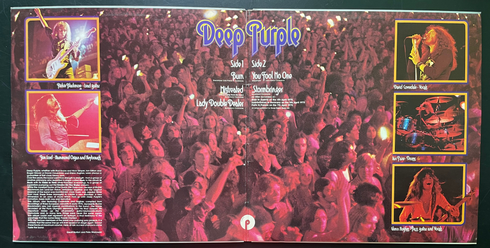 Deep Purple ‎– Made In Europe (Швеция 1976г.)
