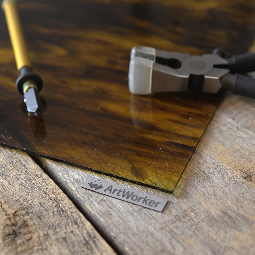 Витражное стекло Wanda Stained GC 01993 коричневого цвета толщиной 3 мм ArtWorker
