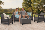 Комплект мебели Сканди (Scandi Linea 3 Seater Set) графит