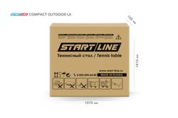 Стол теннисный StartLine Compact-2 LX Всепогодный