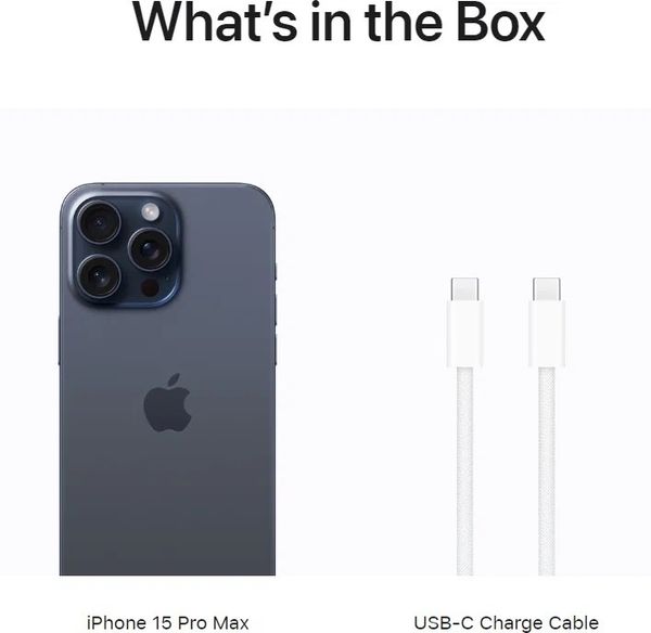 Смартфон Apple iPhone 15 Pro Max 1ТБ (nano-SIM и eSIM), Синий титан | Blue Titanium