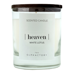 Свеча ароматическая the olphactory, heaven black, Белый лотос, 40 ч