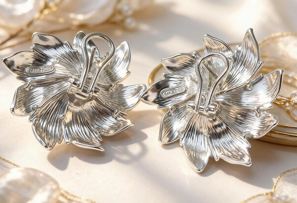 Ювелирные серьги из серебра 925 пробы