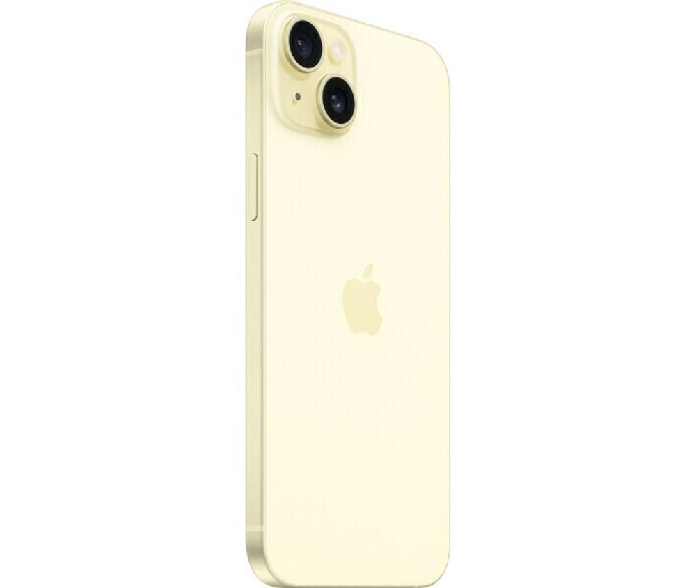 Смартфон Apple iPhone 15 128 ГБ, Dual: nano SIM + eSIM, жёлтый (без RuStore)
