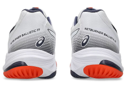 Мужские кроссовки для бадминтона/сквоша Asics Netburner Мячistic FF 3 - white/indigo fog