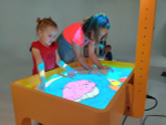 Интерактивная песочница Ronplay Sandbox Стандарт 2 в 1 (Мобильная) для 6 детей