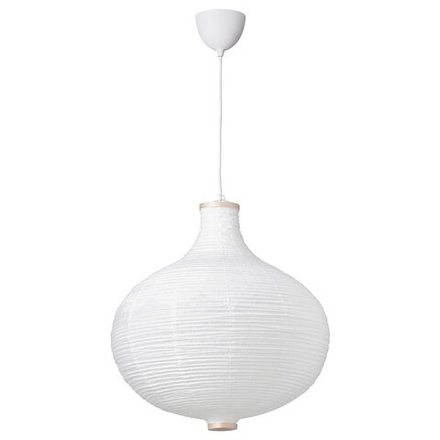 IKEA RISBYN  (ИКЕА РИСБЙН)  -  / HAVSDJUP Лампа подвесная - в форме луковицы/белая 57 см