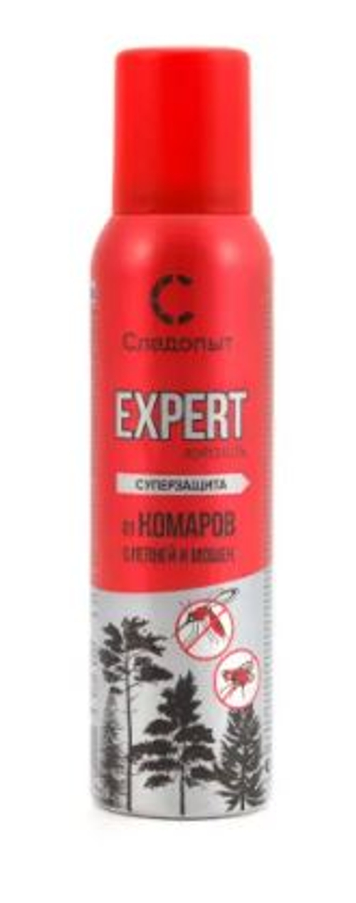 Репеллент СЛЕДОПЫТ EXPERT, 8 часов защиты от комаров, слепней и мошек, аэрозоль, 150 мл/24