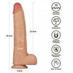 Вибратор реалистик Lovetoy Power Basics (22,5*5,5 см)