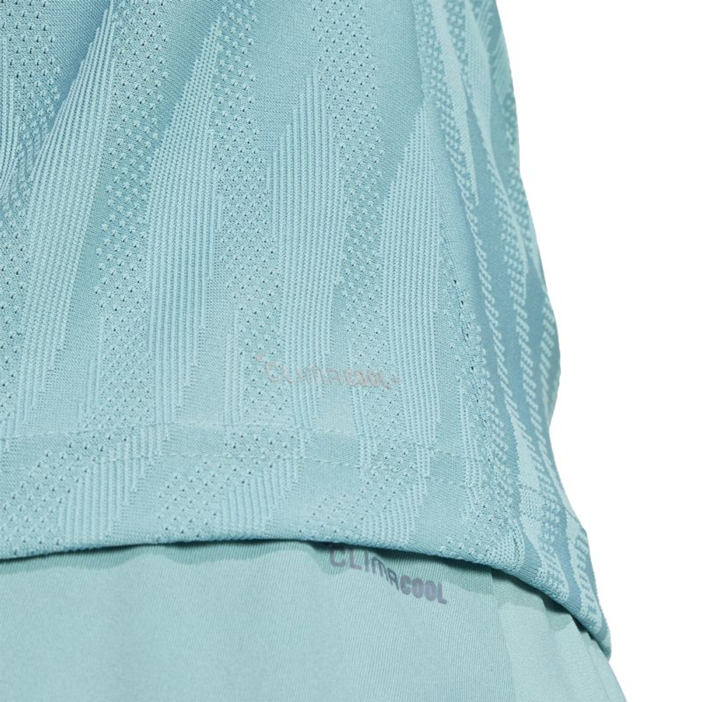 Женская теннисная футболка Adidas Climacool+ - powder teal