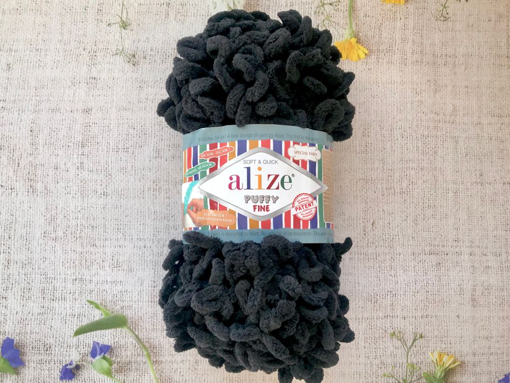 ALIZE "Puffy Fine", 60 черный