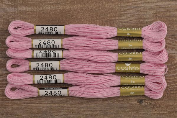 Мулине Lecien Cosmo, цв. 2480 / 6 мот. по 8 метров, в 6 сложений