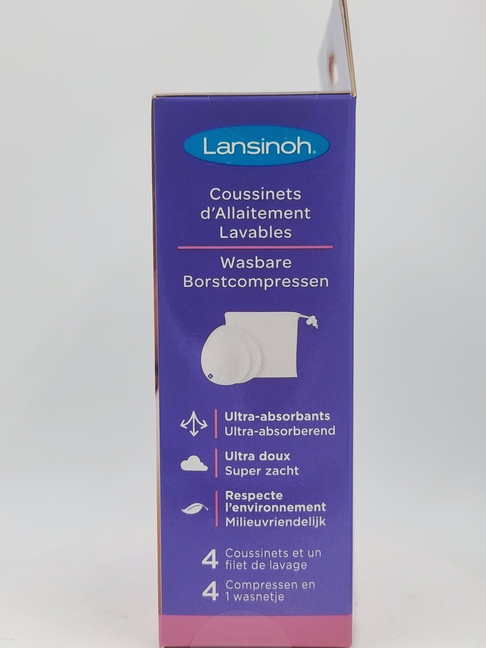 Lansinoh многоразовые грудные прокладки 1 уп. (в упаковке 4 шт.) (из Финляндии)