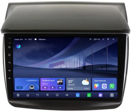 Магнитола для Mitsubishi L200, Pajero Sport 2006-2016 - Kuberg QLed+2K, Android 14, TS105, Быстрейшая, CarPlay, SIM-слот