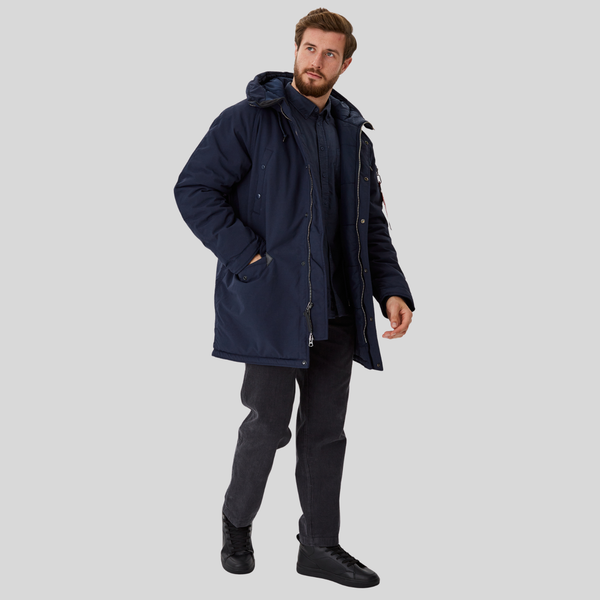 Парка Alpha Industries N-3B Altitude Mod Replica Blue (Синяя)