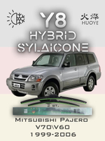 Щетки стеклоочистителя HUOYE Y8 500/500 мм на Mitsubishi Pajero | Hook/J-Hook