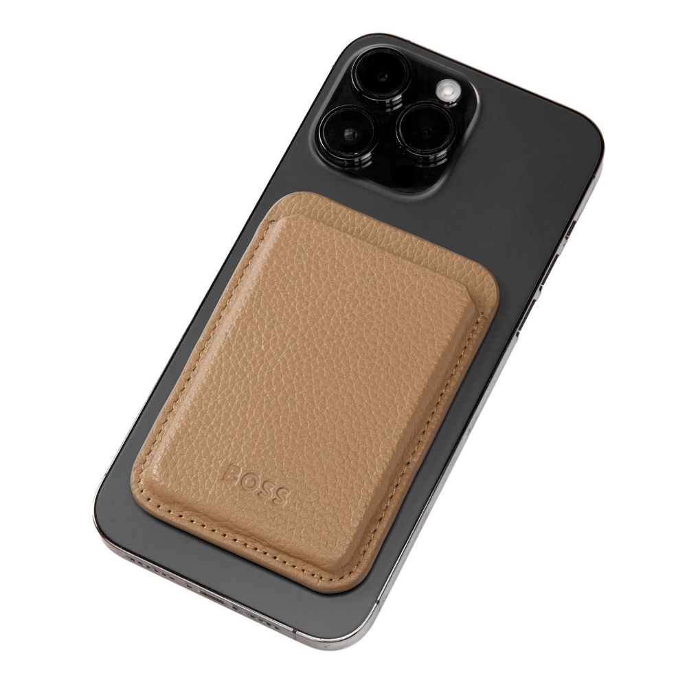 Картхолдер с магнитом HUGO BOSS - Mobile Classic Grained