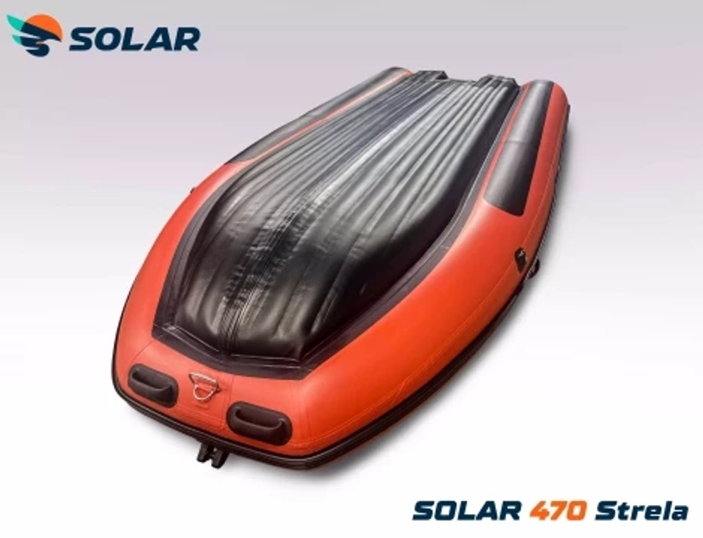 Лодка надувная моторная solar-470 strela jet tunnel