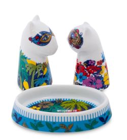Topchoice TC-52 Набор соль-перец «Кошка с собакой на маскараде» (TOPCHOICE)