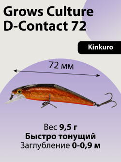Воблер минноу D Contact 72 9.5 г цвет #06
