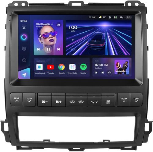 Магнитола для Lexus GX470 J120, Toyota Land Cruiser Prado 120 (климат на ШГУ, рамка тип 1) - Teyes CC3 на Android 10, Быстрая, QLED, CarPlay, 4G SIM-слот