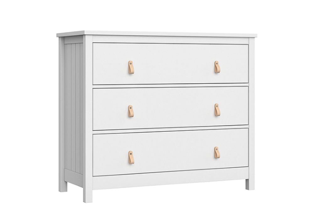 Комод Wood 3 ящика (белый)