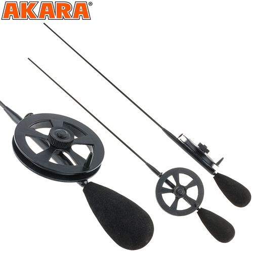 Удочка зимняя Akara Akara Ledeer N с катушкой под кивок (хлыст Hi Carbon fast)