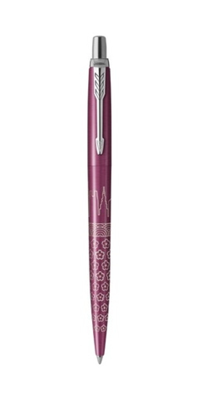Ручка шариковая Parker "Jotter Tokyo Pink CT" стержень: M, цвет чернил: blue, в подарочной упаковке.