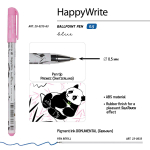 Ручка шариковая 0.5мм синяя "HappyWrite. Панды" (Bruno Visconti)