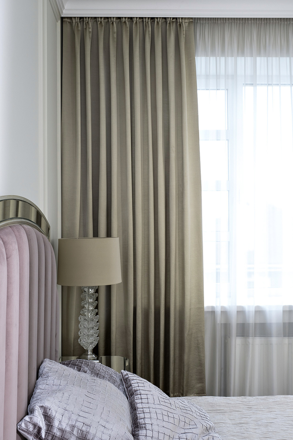 Ткань Портьера 300x260 Garda Decor Euphoria 12 оливковая Зеленый