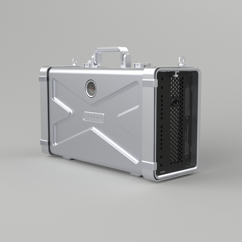 Газовый гриль портативный Karbo Grill X1 Natural Grey