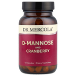 Dr. Mercola, D-манноза и экстракт клюквы, 60 капсул