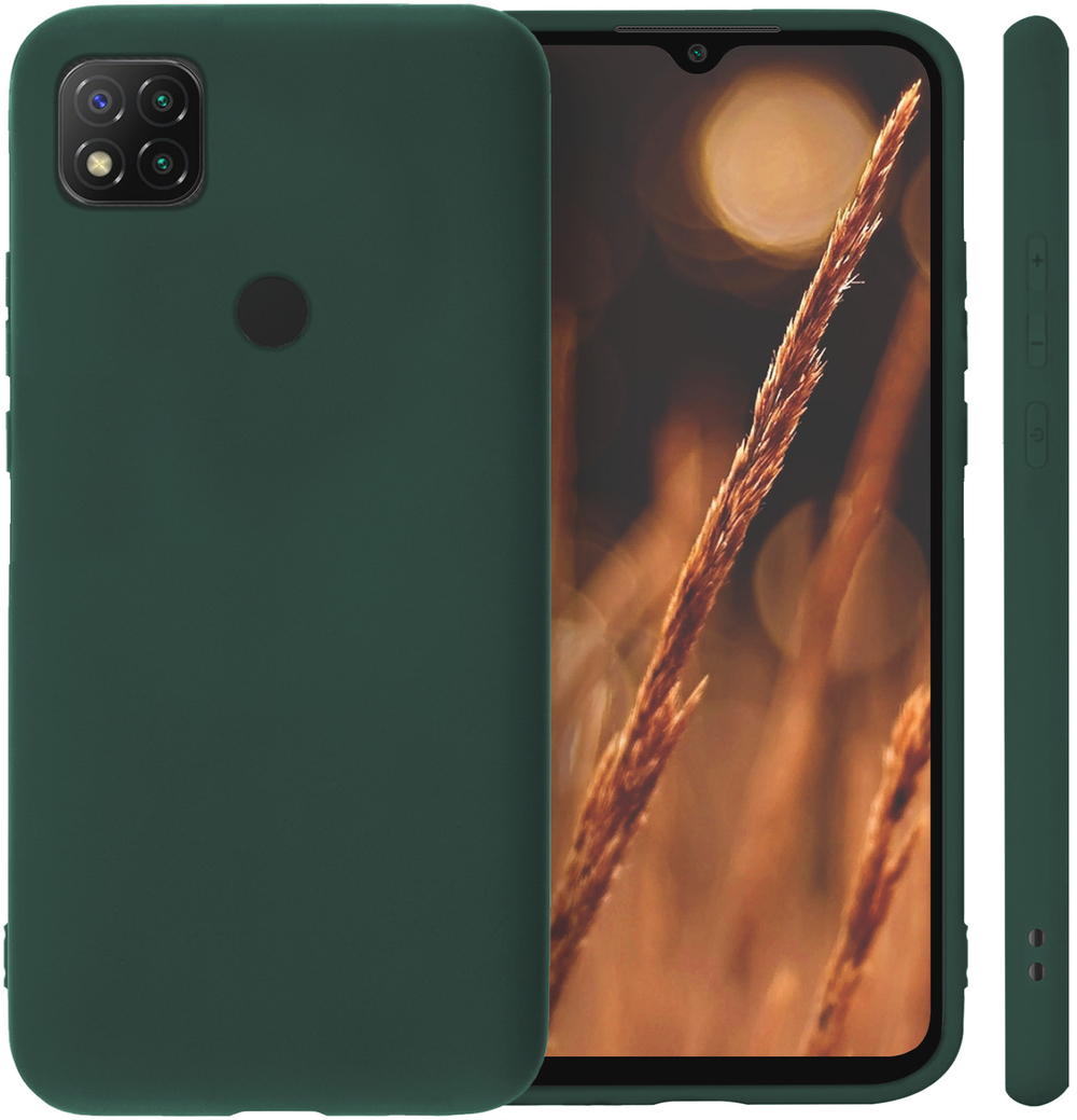 Мягкий Soft Touch чехол из силикона для XIAOMI REDMI 9C с бархатной подкладкой
