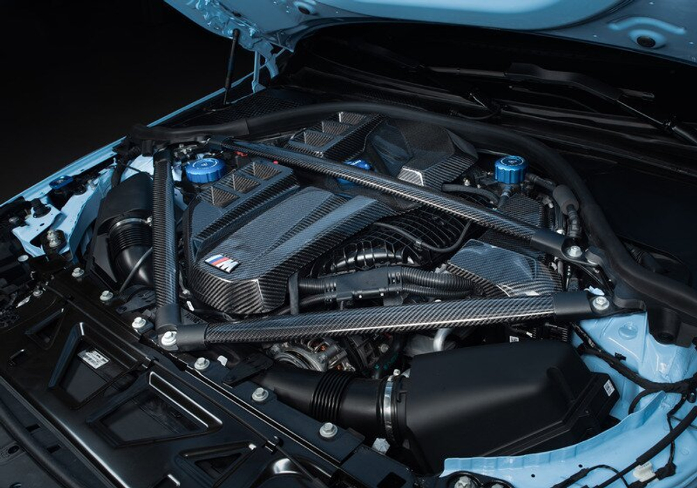 S58 Gloss Carbon Fiber Engine Cover