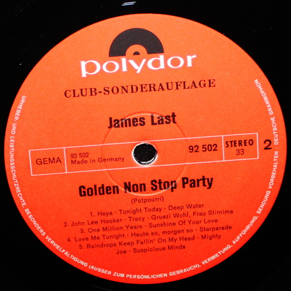 James Last / Golden Non Stop Party (LP)