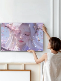 Картина Слияние с сакурой модульная 70x50см 1шт.
