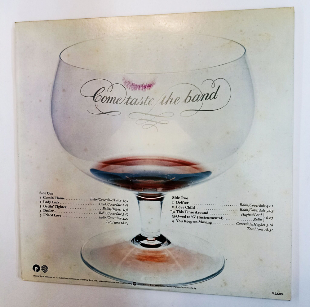Винтажная виниловая пластинка LP Deep Purple Come Taste The Band (Japan 1975) (No Obi)