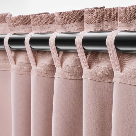 Комплект штор IKEA ANNAKAJSA (АННАКАЙСА), Розовый, 145x250 см, 2 шт