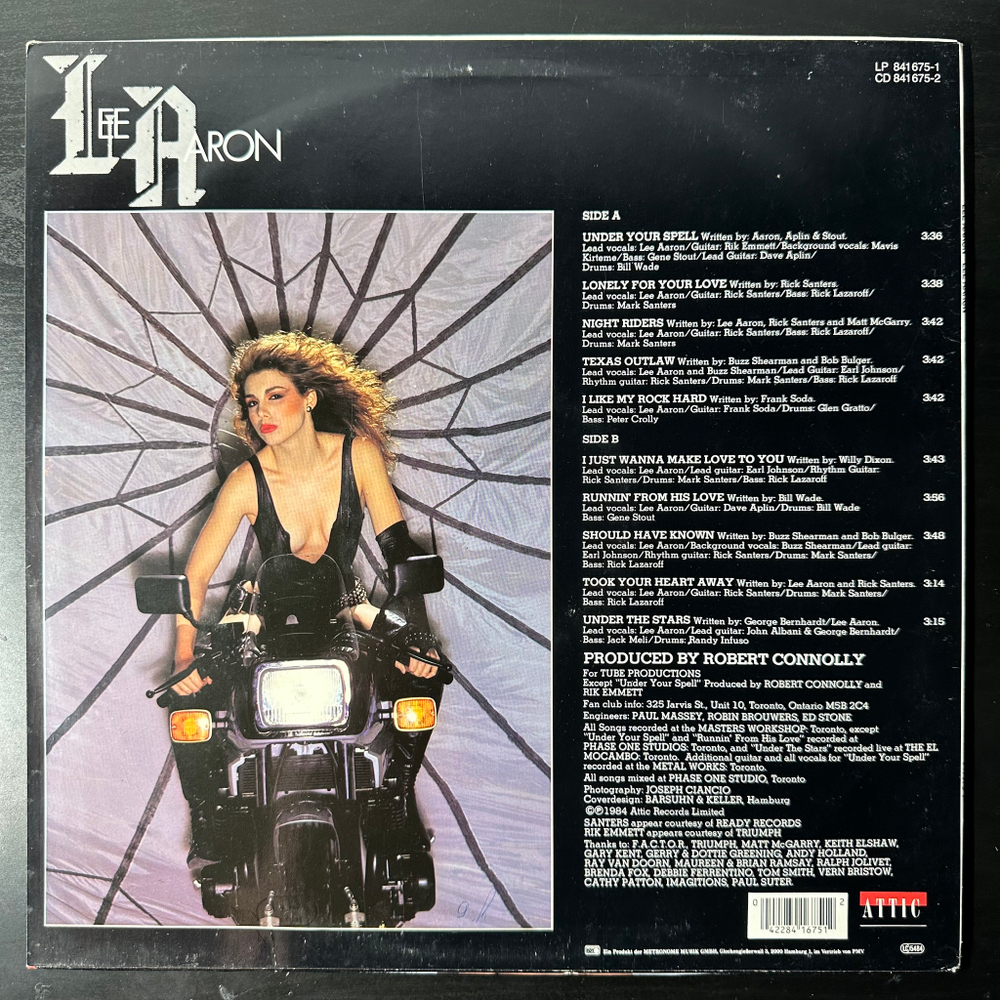 Lee Aaron ‎– Lee Aaron (Германия 1984г.)